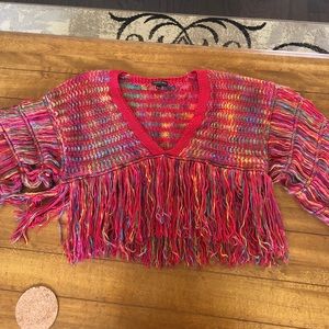 Cropped multicolor sweater